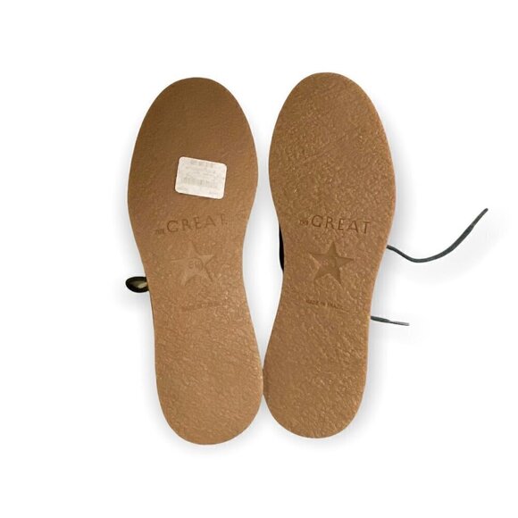 The GREAT. Trooper Chukka  Boots in evergreen suede Size 6.5, New in box - Picture 8 of 16